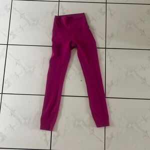 Lululemon pink fushia leggings.